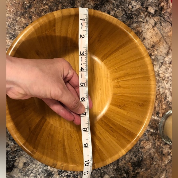 Pampered Chef bamboo salad bowl - Picture 3 of 4